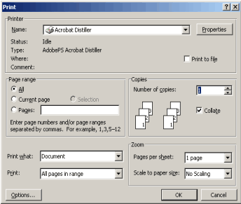 Print menu 1